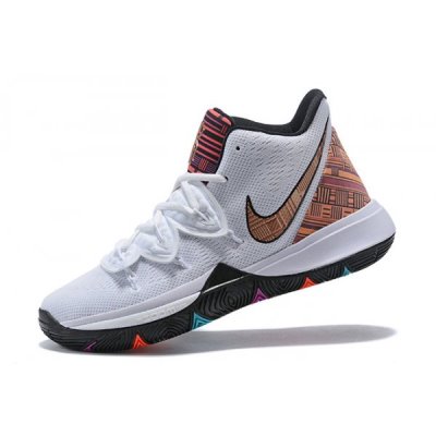 Nike Erkek Kyrie 5 Beyaz / Metal Kırmızı Basketbol Ayakkabısı Türkiye - 15DW7BFI